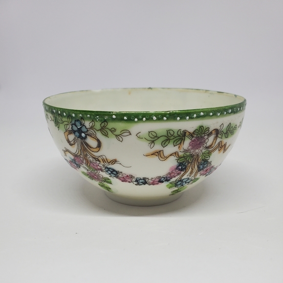 Handpainted Floral Moriage Porcelain Tea Cup 1940's Vintage Pre-Owned - Picture 5 of 13